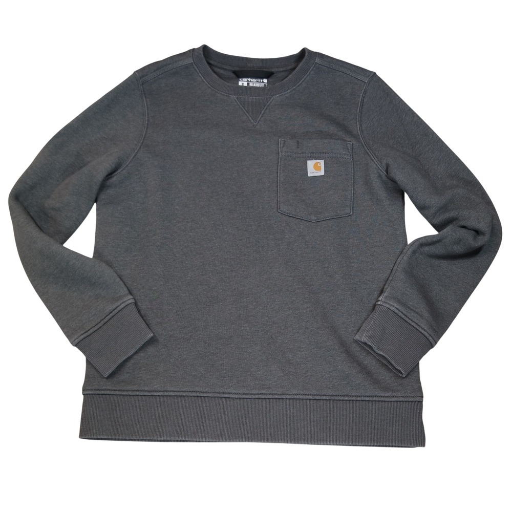 Carhartt Womens Relaxed Fit Crewneck Sweatshirt Gray Medium Cabin Gorpcore